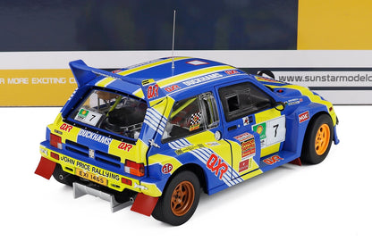 AUSTIN - MG METRO 6R4 N 7 RALLY DONEGAL INTERNATIONAL 1993 JOHN PRICE - ANNE MARIE MARIE - BLUE YELLOW WHITE