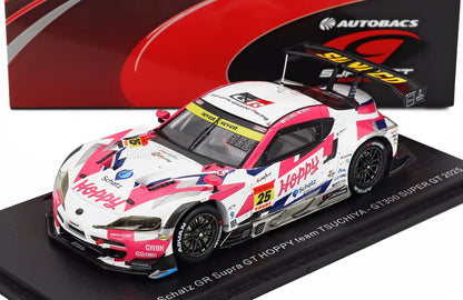 TOYOTA - SUPRA GR TEAM HOPPY SCHATZ N 25 GT300 CLASS SUPER GT 2025 KIMIYA SATO - RYOTA HORACHI - WHITE PINK