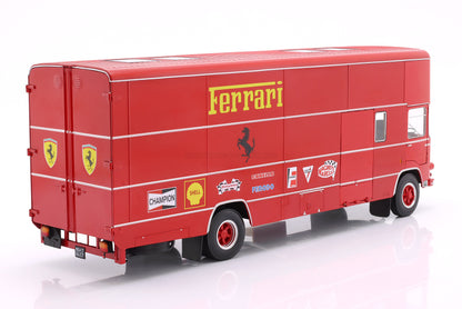 OM FIAT - 150 ROLFO TRUCK TEAM SCUDERIA FERRARI CAR TRANSPORTER 24h LE MANS 70s VERSION 2-ASSI 1966 - RED
