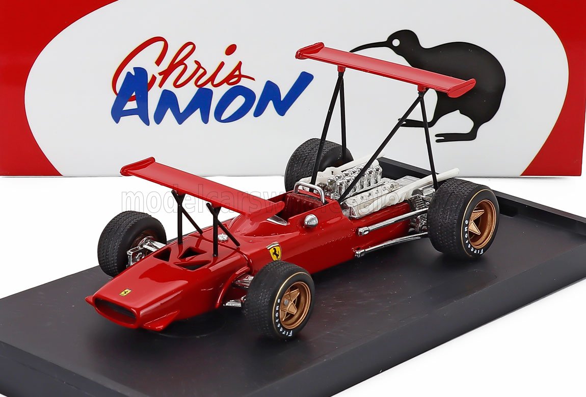 Ferrari F1 312 Doppio Alettone Prove Practice Modena Italy 1969 1:43 scale model car by BRUMM — Vroomi