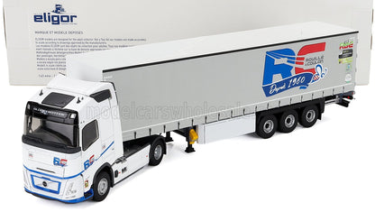 VOLVO - FH AERO 500 VRACHTWAGEN TELONATO ROUILLE & COULON TRANSPORTS 2024 - WIT-GRIJS