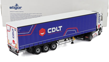 RENAULT - T-LINE HIGH TRUCK TELONATO CDLT TRANSPORTS 2023 - WIT-BLAUW