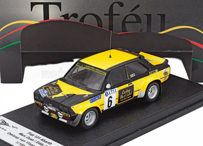 FIAT - 131 ABARTH N 6 RALLY OMLOOP VAN VLAANDEREN 1979 MARS DUEZ - EDDY NYS - YELLOW BLACK