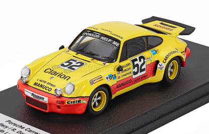 PORSCHE - 911 CARRERA RSR TEAM ECURIE DU NORD N 52 24 uur van Le Mans 1975 WILLIAM VOLLERY - ROGER DORCHY - ERIC CHAPUIS - GEEL ROOD