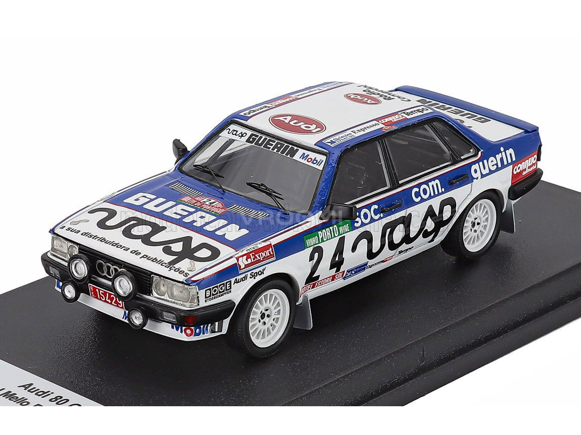 Audi 80 Quattro B2 Vasp-Guerin No. 24 Mello Breyner Vilar Rally Portugal 1984 Night Version Trofeu 1:43 scale model