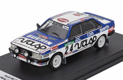 AUDI - 80 QUATTRO (night version) N 24 RALLY PORTUGAL 1984 MANUEL MELLO BREYNER - MIGUEL VILLAR - WHITE BLUE