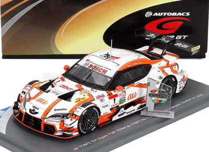 TOYOTA - SUPRA GR TEAM TGR AU TOM'S N.º 1 CAMPEÓN DE LA CATEGORÍA GT500 DEL SUPER GT 2025 KENTA YAMASHITA - SHO TSUBOI - NARANJA Y BLANCO