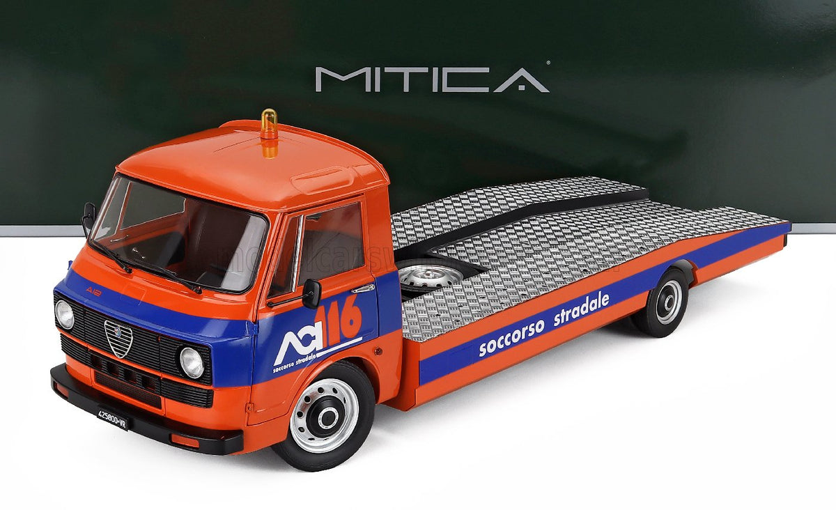 Alfa Romeo A12 (f12) Carro Attrezzi Seconda Serie - Aci Soccorso Stradale 1977 1:18 scale model car by MITICA — Vroomi