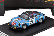 RENAULT - ALPINE A110 (night version) N 26 RALLY MONTECARLO 1976 MICHEL ALIBELLI - ANTOINE PISTRE - LIGHT BLUE