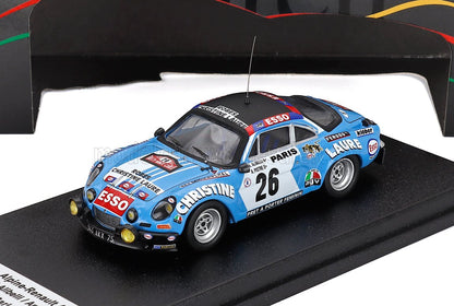 RENAULT - ALPINE A110 (night version) N 26 RALLY MONTECARLO 1976 MICHEL ALIBELLI - ANTOINE PISTRE - LIGHT BLUE