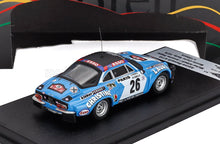 RENAULT - ALPINE A110 (night version) N 26 RALLY MONTECARLO 1976 MICHEL ALIBELLI - ANTOINE PISTRE - LIGHT BLUE