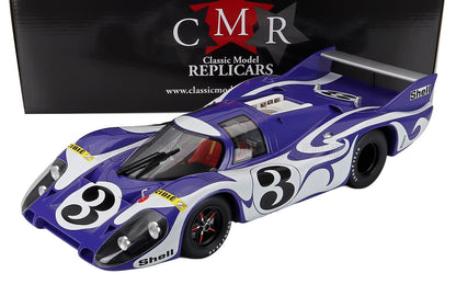 PORSCHE - 917LH 4.5L TEAM MARTINI RACING INTERNATIONAL N 3 PRACTICE 24h LE MANS 1970 GERARD LARROUSSE - WILLI KAUHSEN - WHITE PURPLE