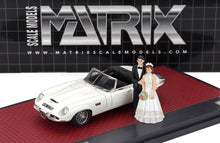 JAGUAR - E-TYPE FRUA ROADSTER OPEN 1964 - MATRIMONIO - JUST MARRIED - WEDDING WITH 2 FIGURES - WHITE