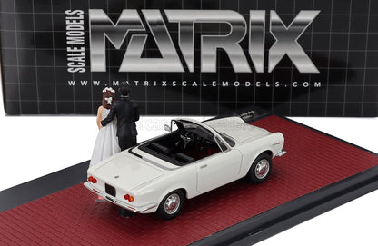 ALFA ROMEO - GIULIA GT CABRIOLET SPIDER PROTOTIPO 1963 - MATRIMONIO - JUST MARRIED - WEDDING WITH 2 FIGURES - WHITE