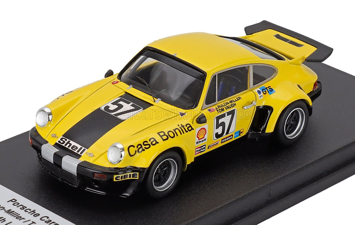 Porsche 911 Carrera RSR Ganto Racing No. 57 John Rulon Miller Tom Waugh Serge Godard 24h Le Mans 1975 Trofeu 1:43 scale model