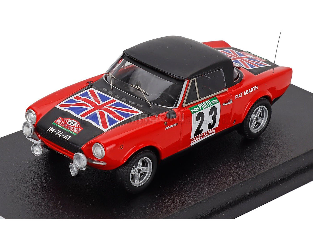Fiat 124 Sport Spider 1600 No. 23 Santinho Mendes Santos Ferreira Rally Portugal 1977 Trofeu 1:43 scale model