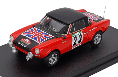 FIAT - 124 SPORT SPIDER 1600 (night version) N 23 RALLY PORTUGAL 1977 SANTINHO MENDES - SANTOS FERREIRA - RED BLACK