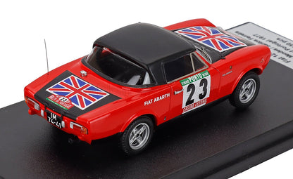 FIAT - 124 SPORT SPIDER 1600 (night version) N 23 RALLY PORTUGAL 1977 SANTINHO MENDES - SANTOS FERREIRA - RED BLACK