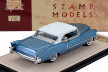 Cadillac Eldorado Seville 1956 Bahama Blue Metalizado Blanco Stamp Models 1:43