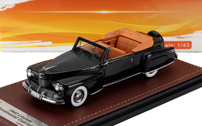 Lincoln Continental Cabriolet Open 1942 Black GLM Models 1:43 scale model