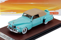 Lincoln Continental Cabriolet Closed 1942 Suwanee Green Beige GLM Models 1:43 scale model