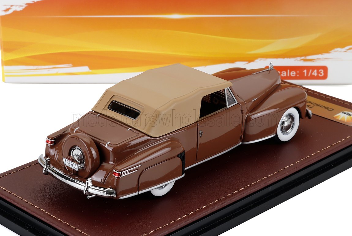 Lincoln Continental Cabriolet Closed 1942 Chetwyn Beige GLM Models 1:43 scale model - image 2