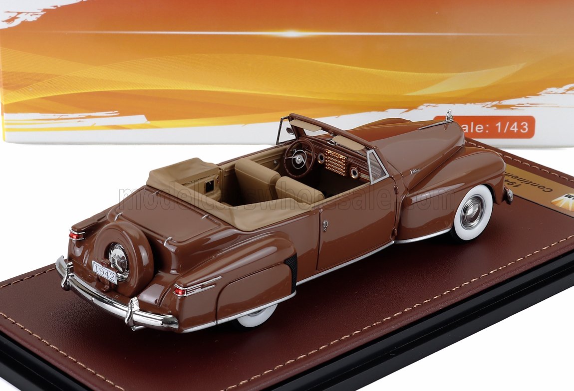 Lincoln Continental Cabriolet Open 1942 Chetwyn Beige GLM Models 1:43 scale model - image 2