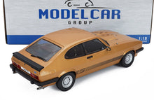 Ford Capri RS in scala 1:18 "Golden" modellino prodotta da Modelcar Group, presentata su Vroomi per i collezionisti.
