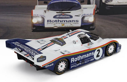 PORSCHE - 956K N 2 TEAM ROTHMANS WINNER 1000km SANDOWN PARK SPORTSCAR 1984 STEFAN BELLOF - DEREK BELL - WHITE BLUE