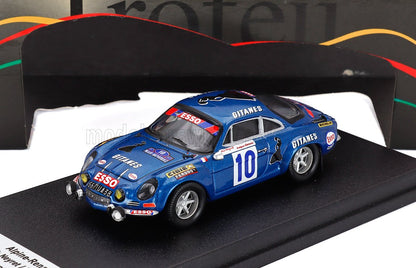 RENAULT - ALPINE A110 COUPE (night version) N 10 RALLY ACROPOLIS 1976 BOB NEYRET - EVELYNE VANONI - BLUE MET