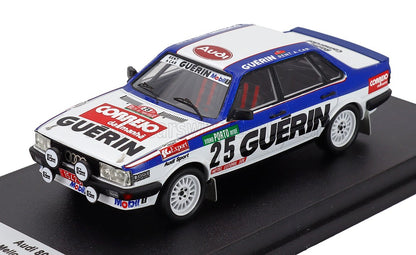 AUDI - 80 QUATTRO (night version) N 25 RALLY PORTUGAL 1985 MANUEL MELLO BREYNER - JOSE LOPES - WHITE BLUE