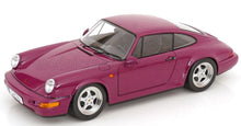 Lila Porsche 911-Modellauto von Vroomi, detailgetreue Druckguss-Nachbildung mit silbernen Felgen