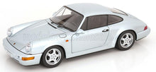 Silver Porsche 911 scale model car from Vroomi, detailed die-cast replica with classic curves and alloy wheels