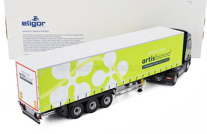 RENAULT - T480 TRUCK TELONATO ARTIS BIO 100 TRANSPORTS 2021 - BLUE GREEN