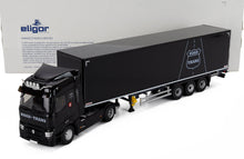 Black Road Trans Sattelzug-Modellauto von Eligor, mit Verpackung abgebildet — Vroomi