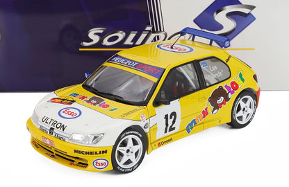 PEUGEOT - 306 MAXI N 12 RALLY CONDROZ 1997 JEAN PIERRE VAN DE WAUVER - JEAN VAN DER SCHUEREN - YELLOW WHITE