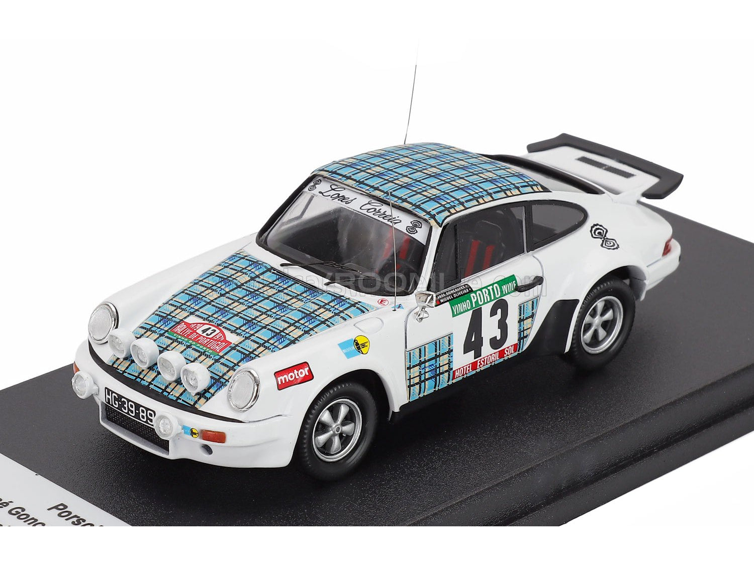Porsche 911 SC Team Lopes Correia No. 43 Gonçalves Oliveira Rally of Portugal 1979 Trofeu 1:43 scale model