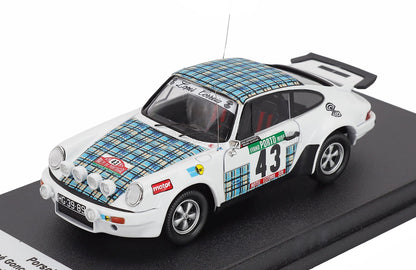 PORSCHE - 911 SC (night version) N 43 RALLY OF PORTUGAL 1979 JOSE GONCALVES - MIGUEL OLIVEIRA - WHITE BLUE