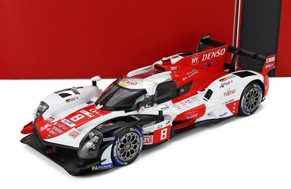 TOYOTA - GR010 3.5L V6 TWIN TURBO HYBRID TEAM GAZOO RACING N 8 2nd 24h LE MANS 2023 SEBASTIEN BUEMI - BRENDON HARTLEY - RYO HIRAKAWA - WHITE RED