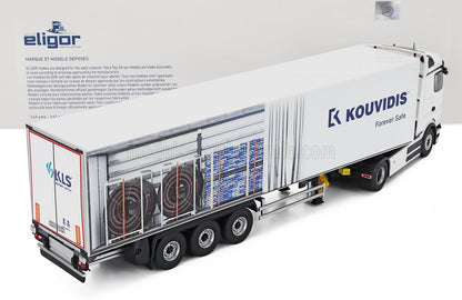 MERCEDES BENZ - E-ACTROS 600 TRUCK TELONATO KOUVIDIS TRANSPORTS 2025 - WHITE