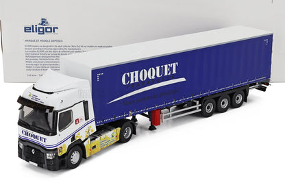 RENAULT - T480 TRUCK TELONATO CHOQUET TRANSPORTS 2021 - WHITE BLUE