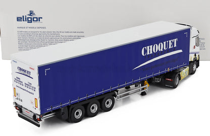 RENAULT - T480 TRUCK TELONATO CHOQUET TRANSPORTS 2021 - WHITE BLUE
