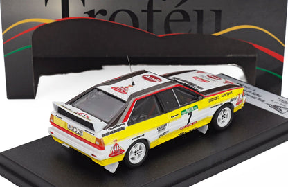 AUDI - QUATTRO A2 (night version) N 7 RALLY OF PORTUGAL 1984 STIG BLOMQVIST - BJORN CEDERBERG - WHITE YELLOW