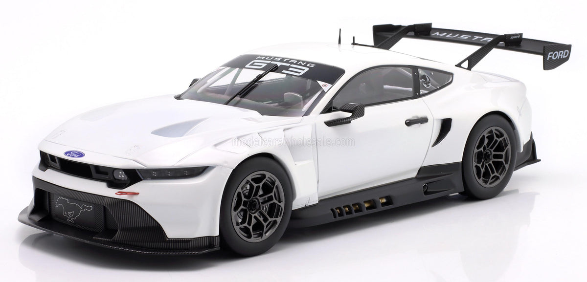 Ford Usa Mustang Gt3 Coyote 5.4l V8 Racing Spec Plain Body Version 2024 1:18 scale model car by IXO MODELS — Vroomi