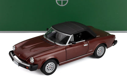 FIAT - 124 PININFARINA SPIDER EUROPA CABRIOLET SOFT-TOP 1982 - BROWN MET