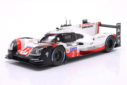 PORSCHE - 919 HYBRID 2.0L TURBO V4 TEAM PORSCHE N 2 WINNER 24h LE MANS 2017 TIMO BERNHARD - EARL BAMBER - BRENDON HARTLEY - WHITE RED BLACK