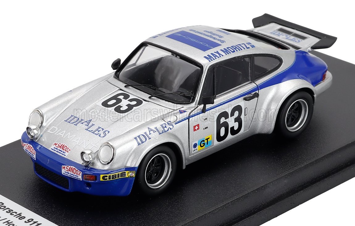 Porsche 911 Carrera RS Coupe No. 63 JC Bering Horst Godel Klaus Utz 24h Le Mans 1975 Trofeu 1:43 scale model