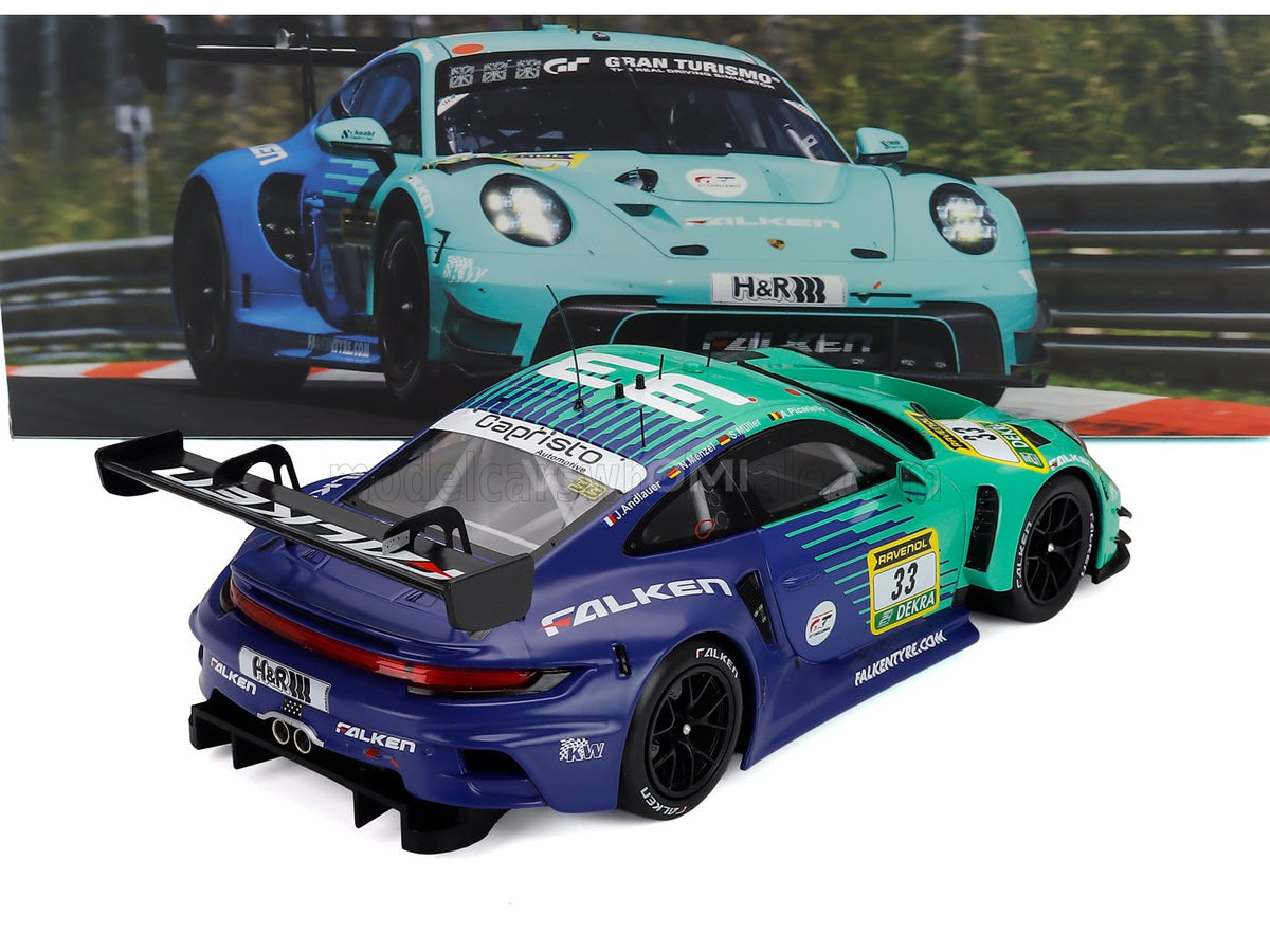Porsche 911 GT3 R (992) Falken Motorsports No. 33 Andlauer Menzel Müller Picariello 24h Nürburgring 2025 IXO Models 1:18 scale model - image 2