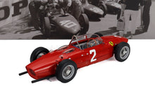 FERRARI - F1  156 SHARKNOSE N.º 2, GANADORA DEL CAMPEONATO DEL MUNDO, GP DE ITALIA EN MONZA 1961, PHIL HILL - ROJO