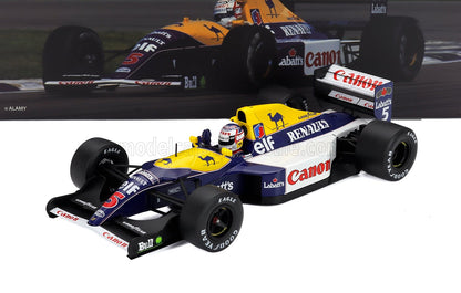 WILLIAMS - F1  FW14 RENAULT N 5 WORLD CHAMPION WINNER BRITISH GP 1991 NIGEL MANSELL - BLUE YELLOW WHITE